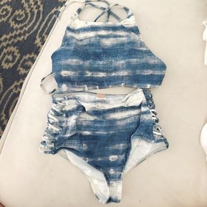 Billabong tie dye bikini set